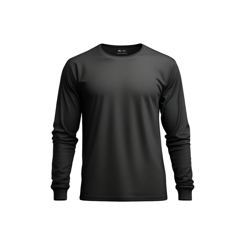 AI generated Black front sweater png