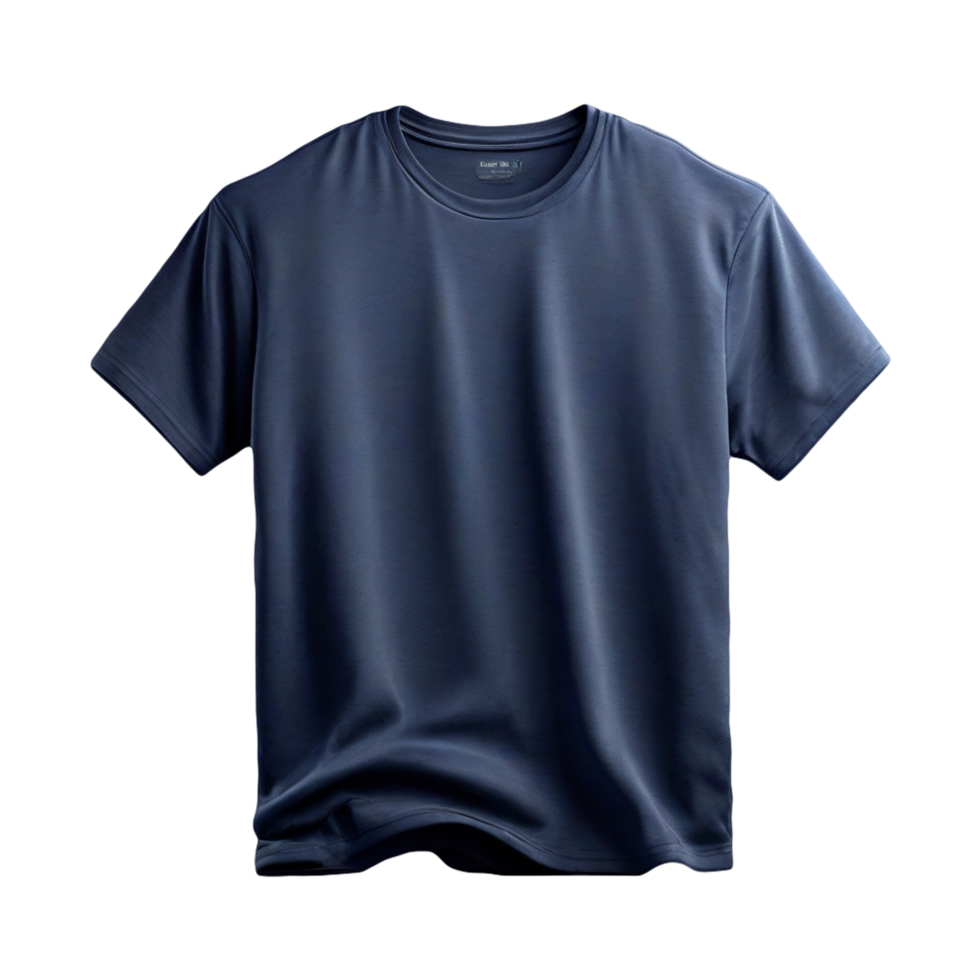 AI generated isolated blue t-shirt front view png