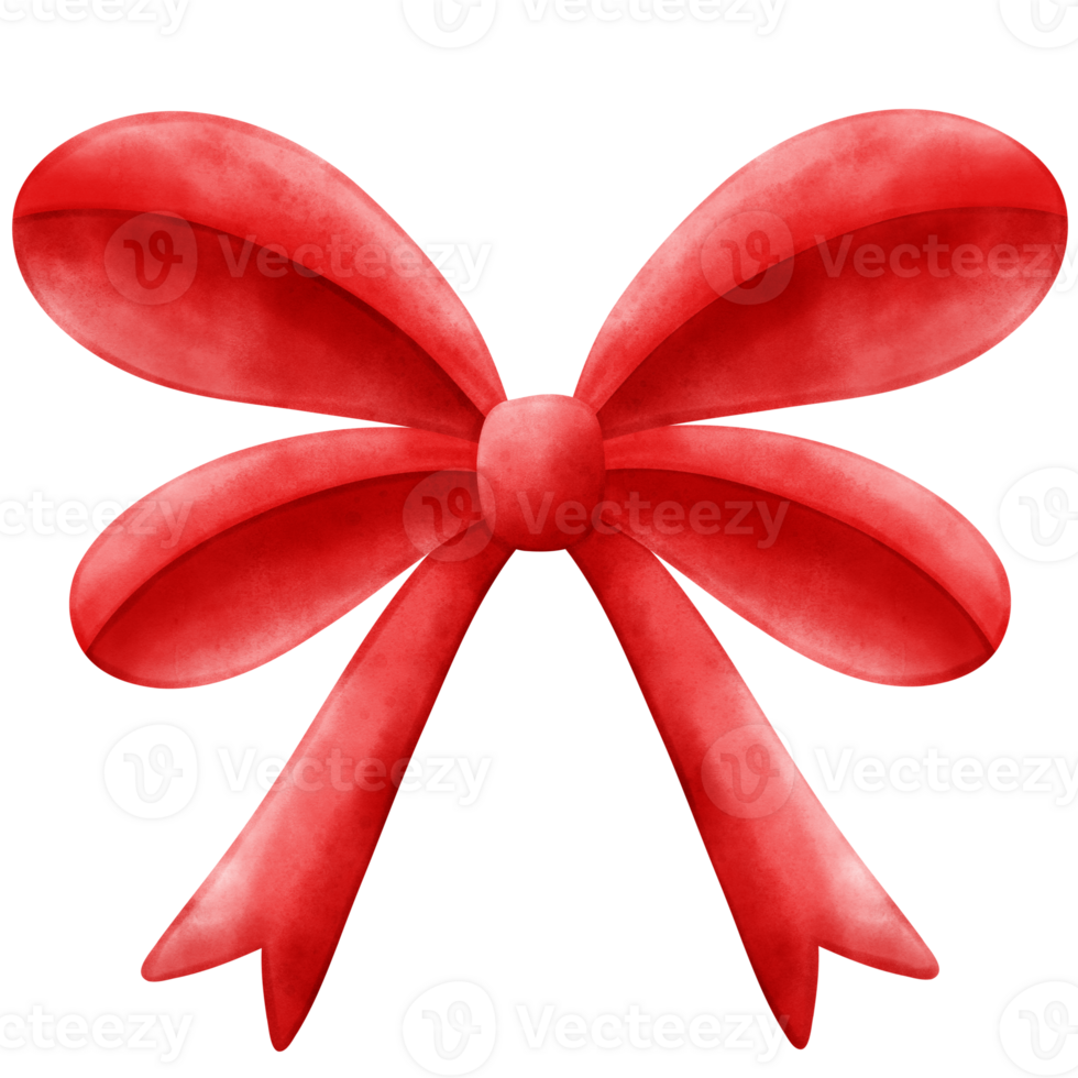Watercolor ribbon, bow png