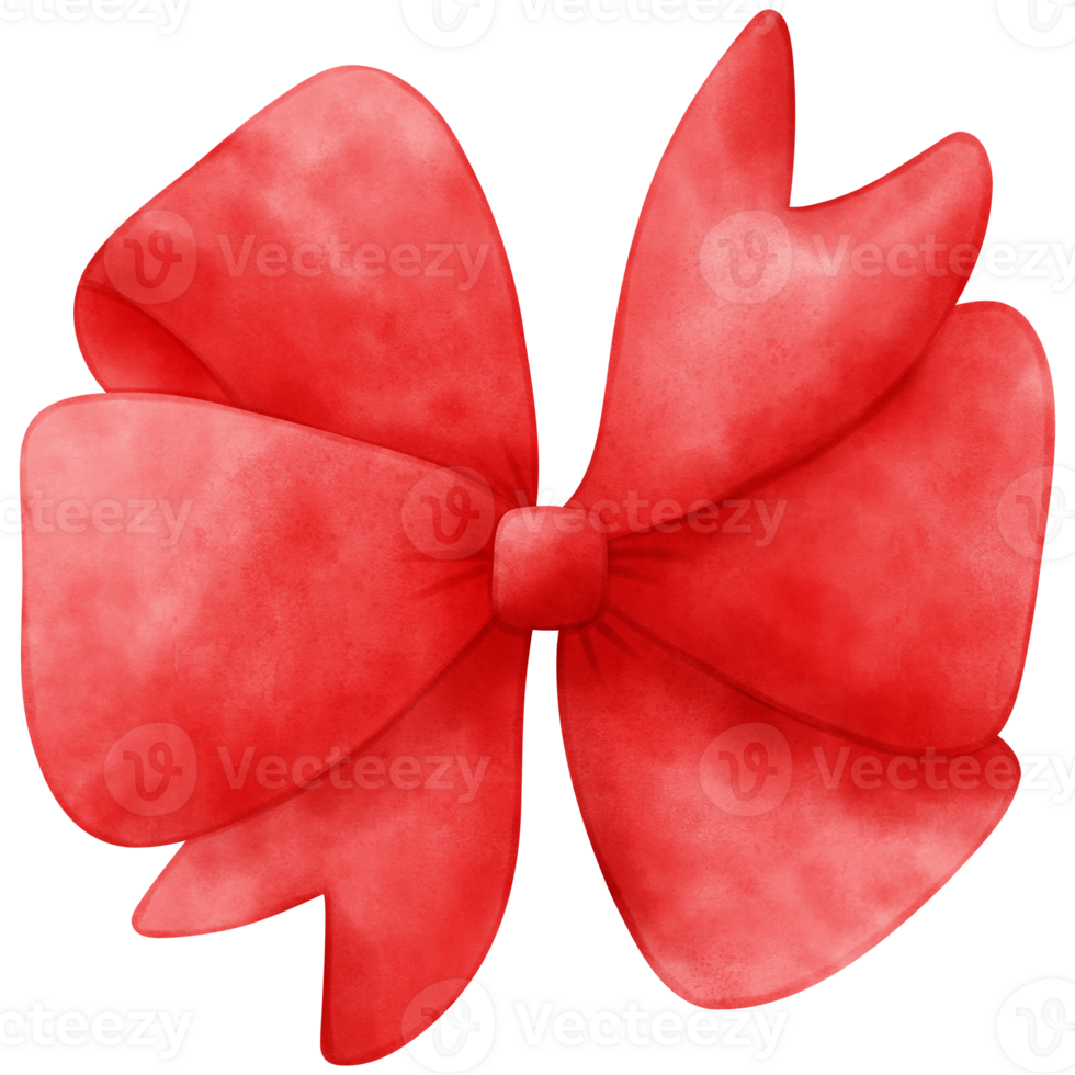 Watercolor ribbon, bow png