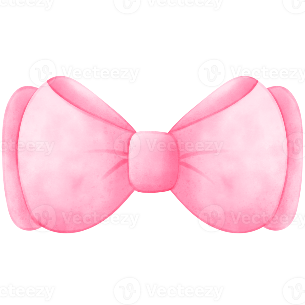 Watercolor ribbon, bow png
