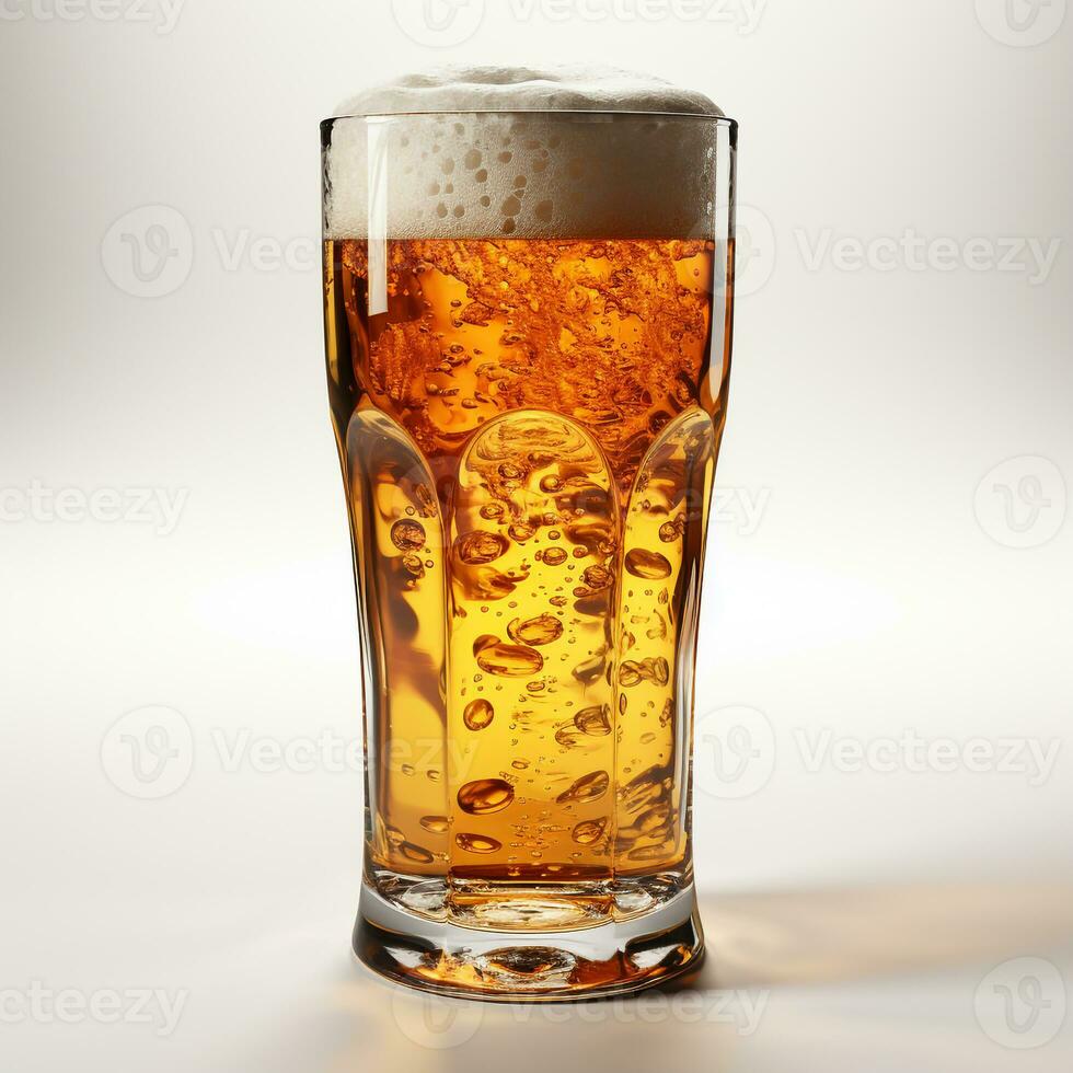 AI generated 3D model of a beer glass photo