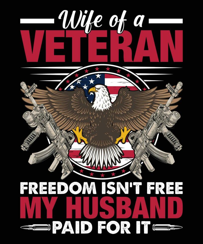 Veteran T Shirt Design Template vector