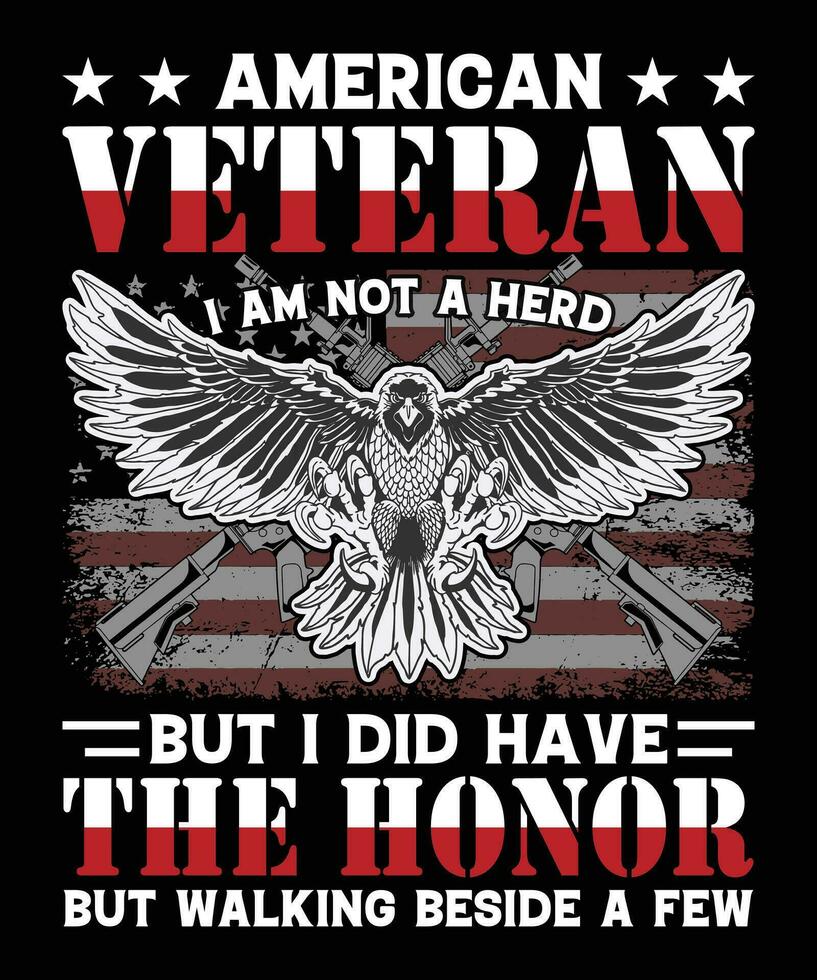 Veteran T Shirt Design Template vector