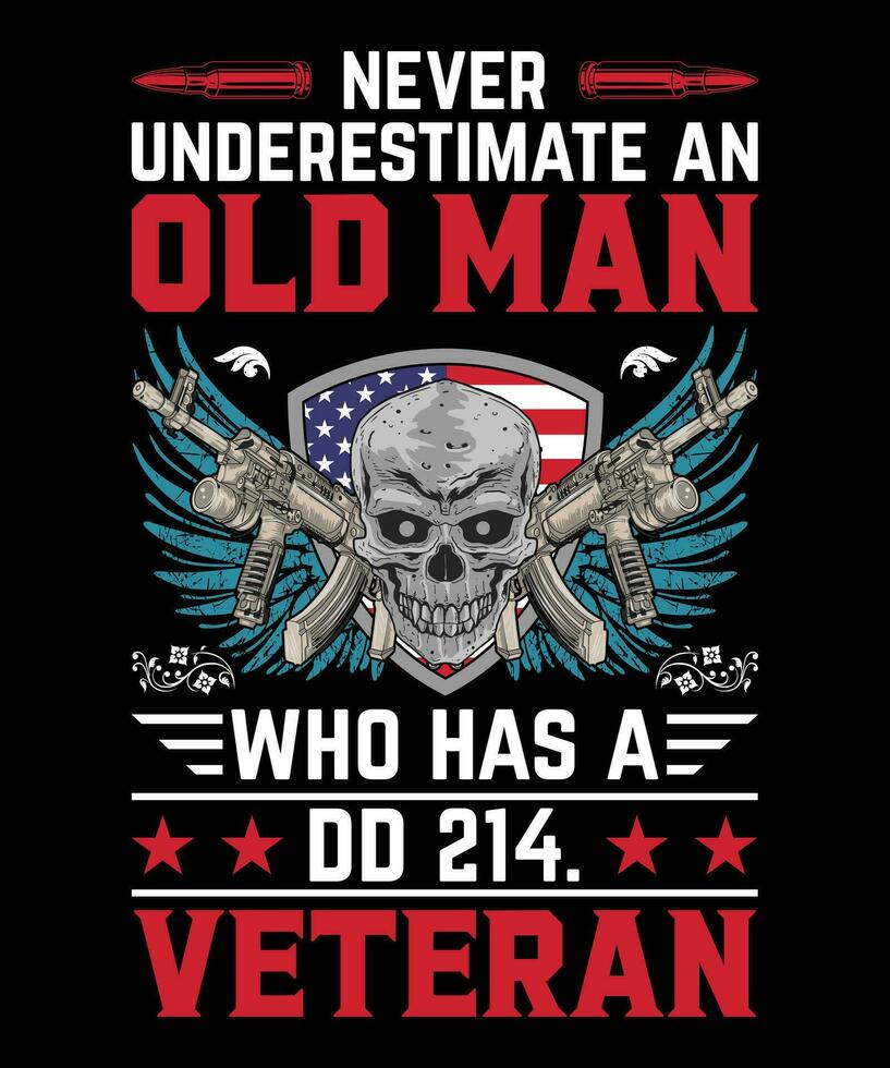 Veteran T Shirt Design Template vector
