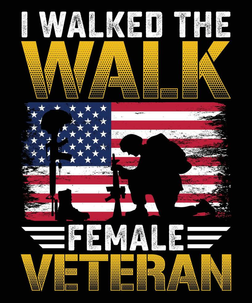 Veteran T Shirt Design Template vector