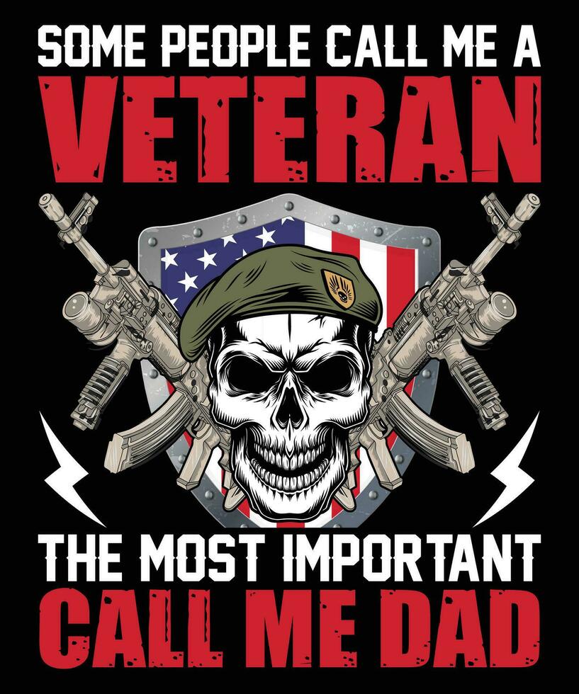 Veteran T Shirt Design Template vector