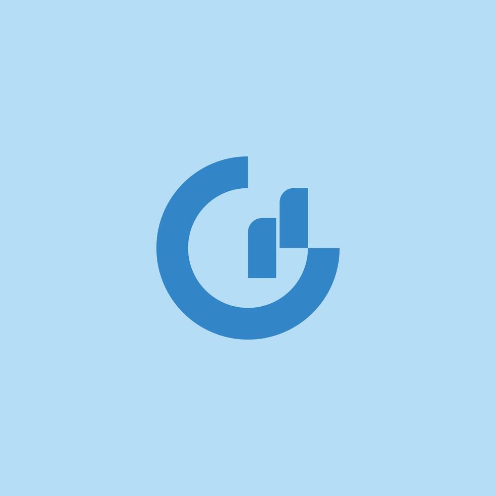 abstract letter G initial logo concept sign template vector