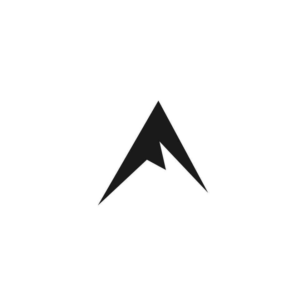 abstract letter A logo template design vector