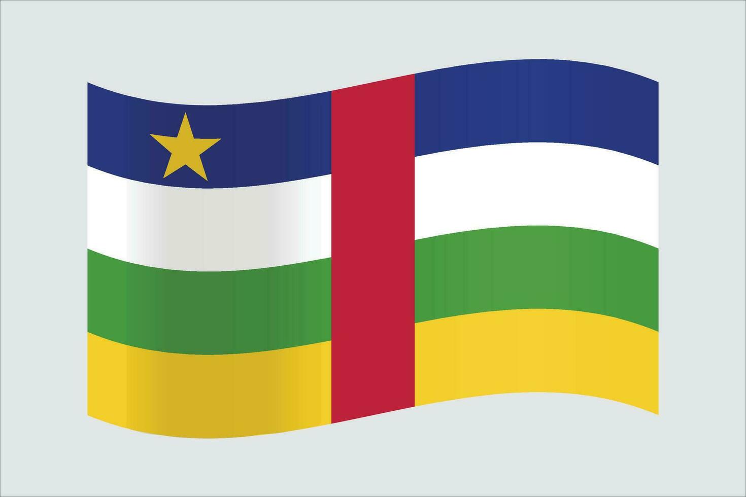 Vector flag of the central african republic