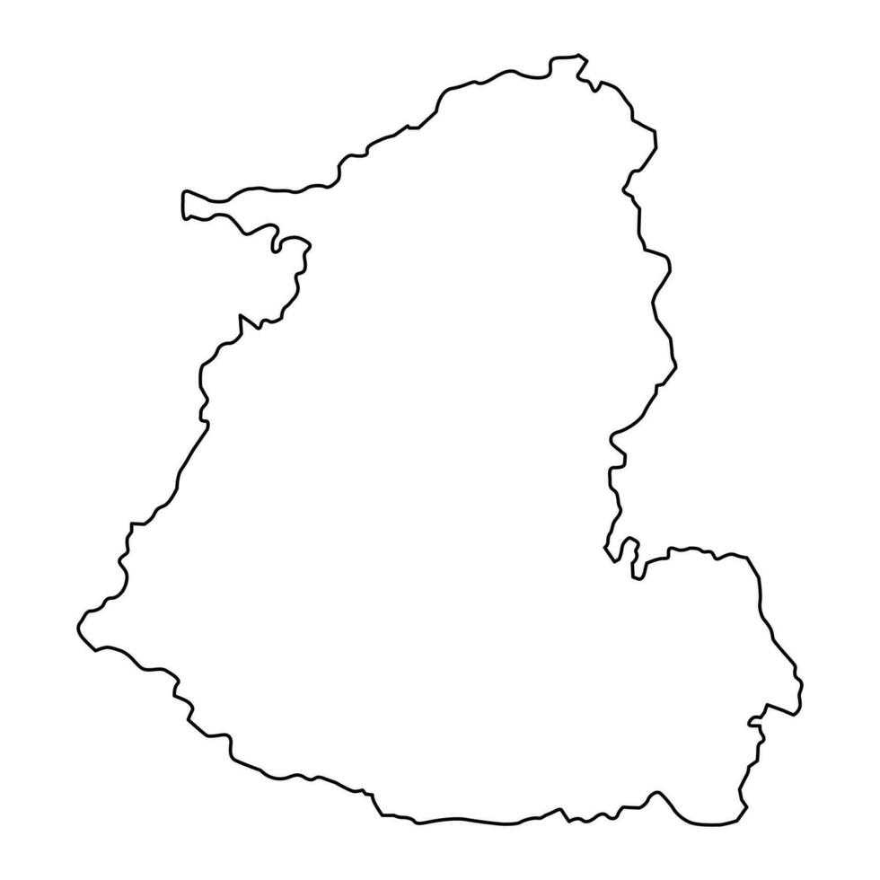 Shida Kartli region map, administrative division of Georgia. Vector illustration.