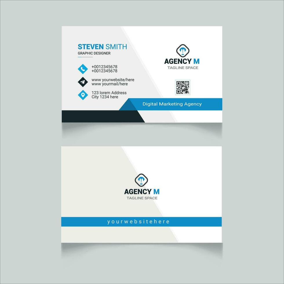 Print business card design Template fully editable vector