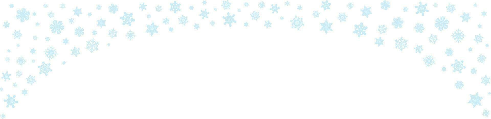 Christmas pattern with blue snowflakes isolated on white background. Elevate your Christmas designs with this captivating vector illustration of a pattern adorned with blue snowflakes