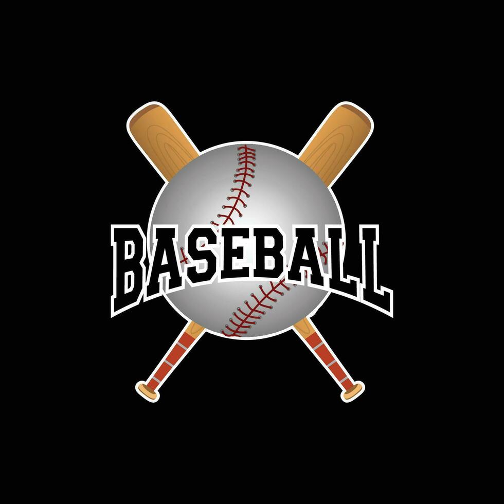 vector íconos de béisbol murciélagos y pelotas cruzado
