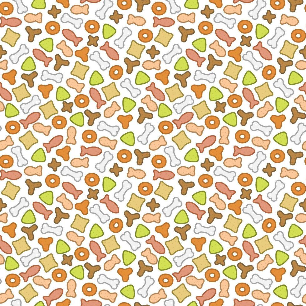 pet food seamless pattern. vector pet food seamless pattern background. a pile of granulated cat food. packaging pets food. kitten food pattern background. kitten food pattern.