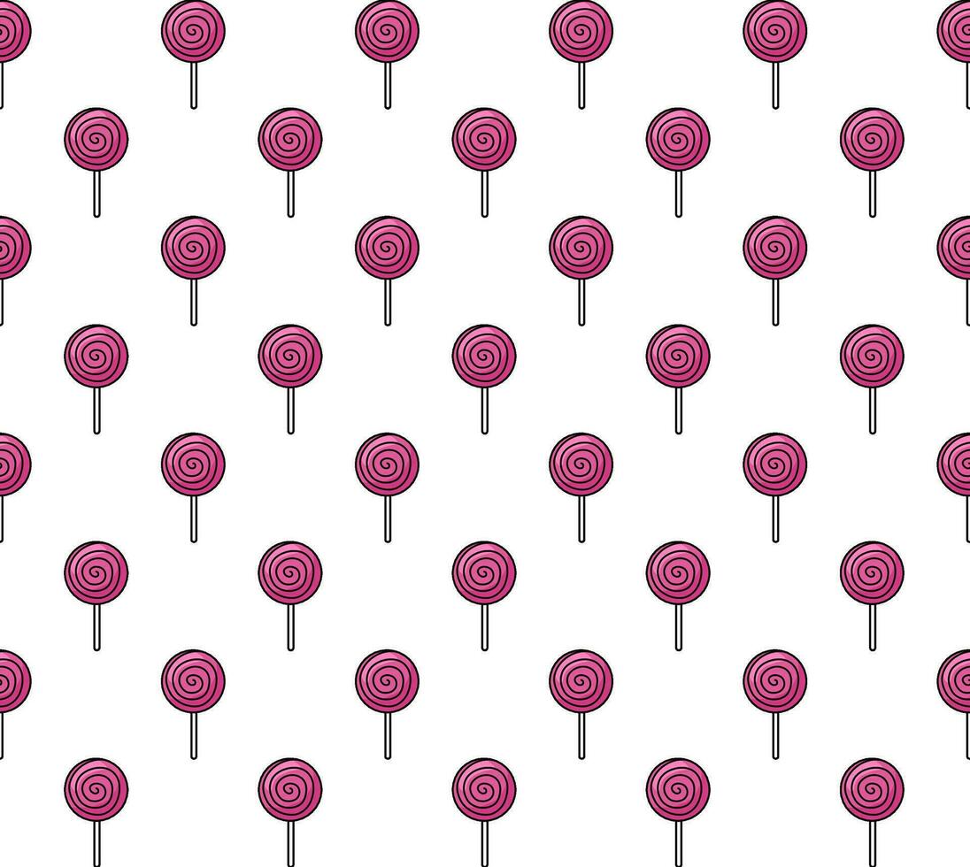 Lollipop pattern background. Lollipop Seamless Pattern. Candy pattern background. sweet candy pattern background. bonbon, candy kids food, lollipop. vector
