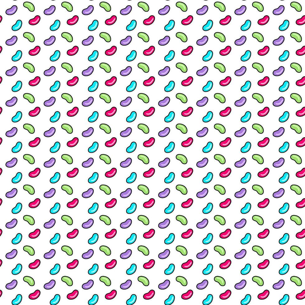 Jelly beans Seamless Pattern background. candy pattern. Seamless pattern with colorful jelly beans. Cute Jelly beans candies background. vector