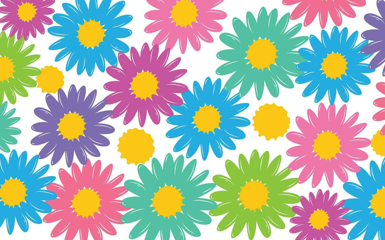 Flower seamless pattern, endless hand drawing floral textile pattern texture design vector