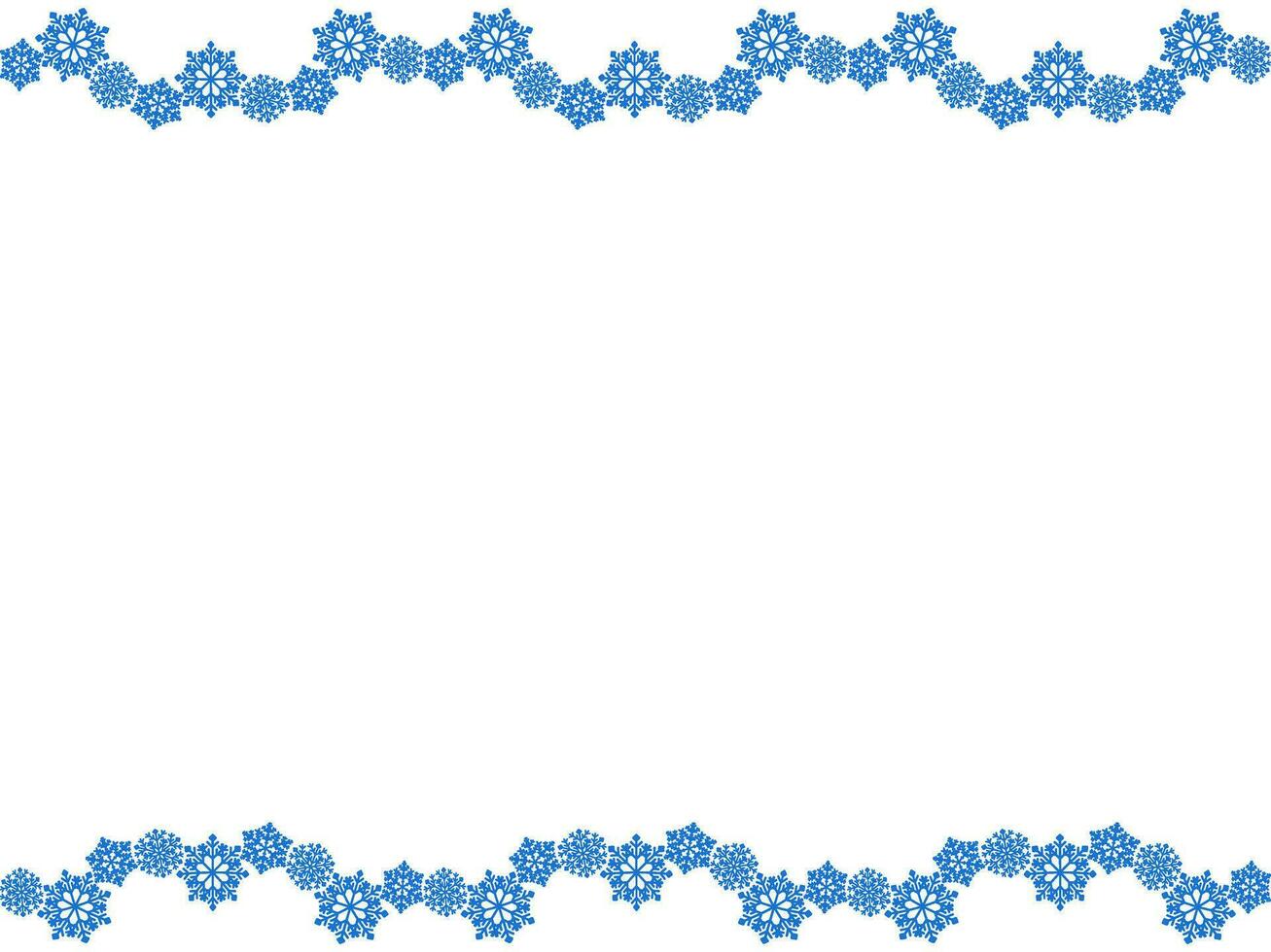 Abstract background with blue snowflakes. Vector illustration with copy space for text