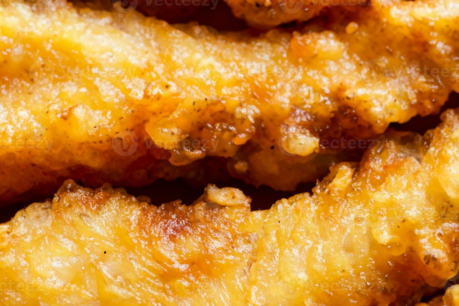 close up of a delicious chicken nuggets photo