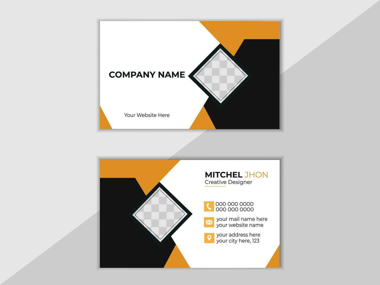Creative Business Card Design Template vector