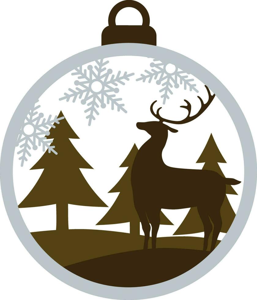 Christmas Ornament, Decorative Cut Template vector