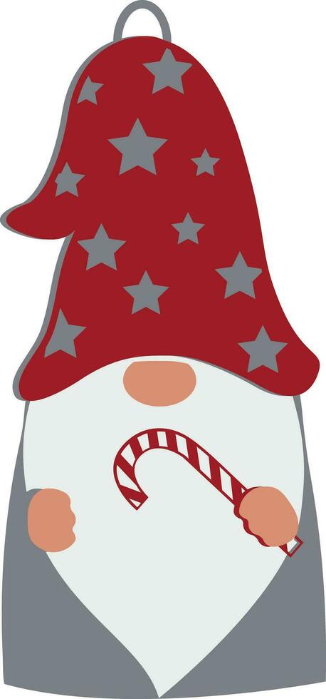 Christmas Gnome Multilayer Template vector