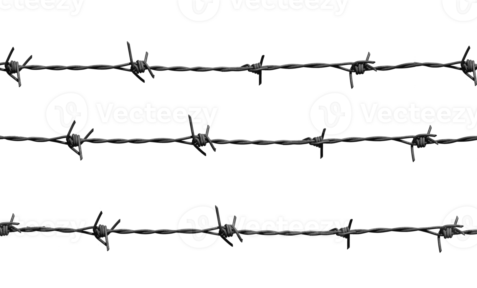 Barbed wire on transparent background PNG