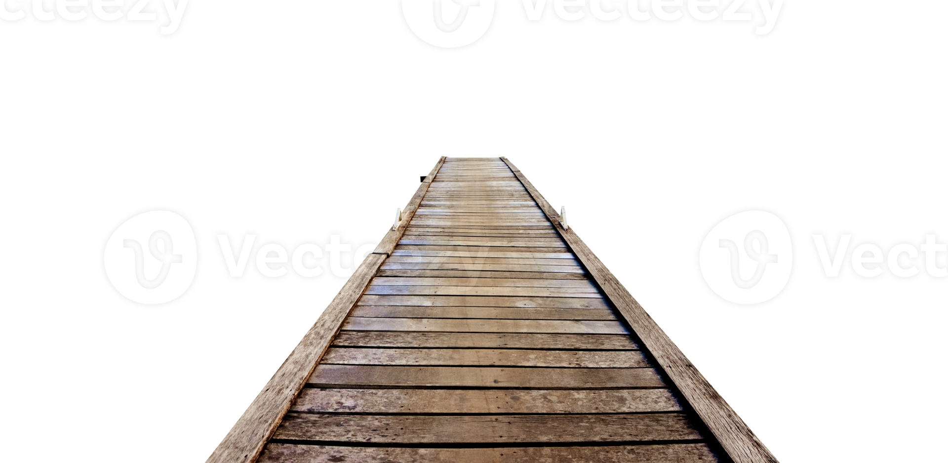 old wooden bridge on a white background png