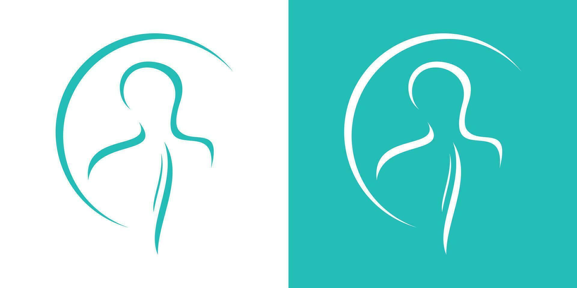 spine health element logo design icon vector inspiration