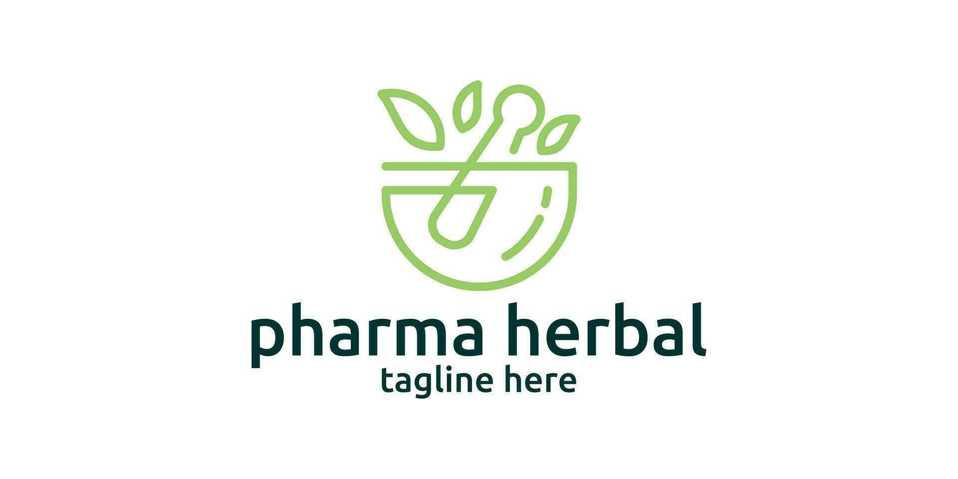 logo design for herbal medicine, health, medicine, organic. vector