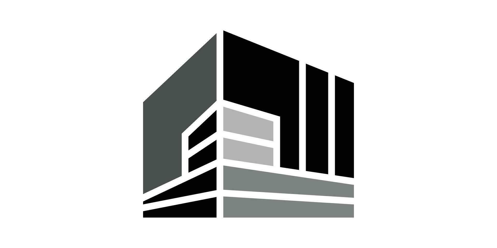 logo design builder, real estate building apartment design icon vector illustration