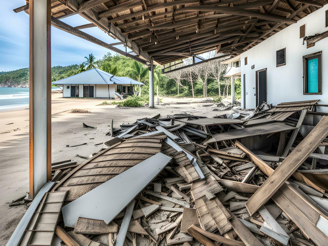 AI generated House in Khao Lak after the Tsunami photo