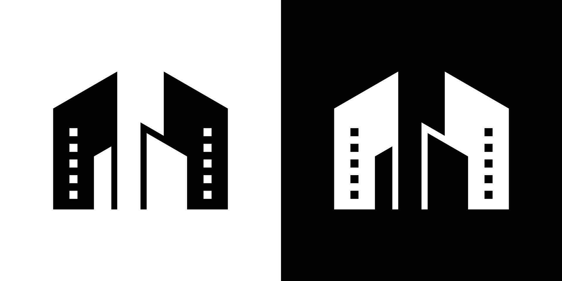 logo diseño resumen edificio icono vector ilustración