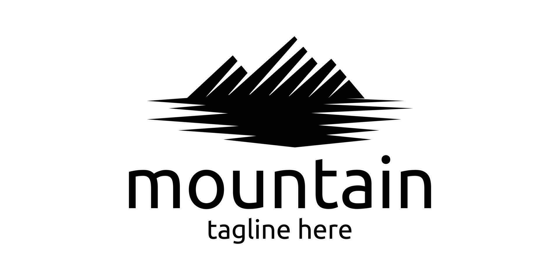 logo design mountain abstract, logo landscape. vector