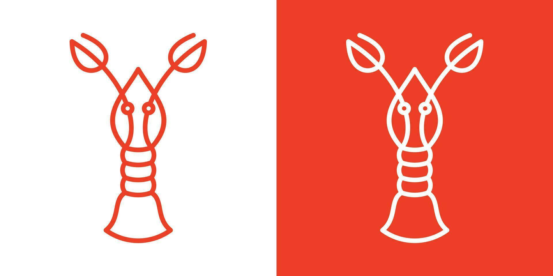 shrimp logo design minimalist icon vector inspiration