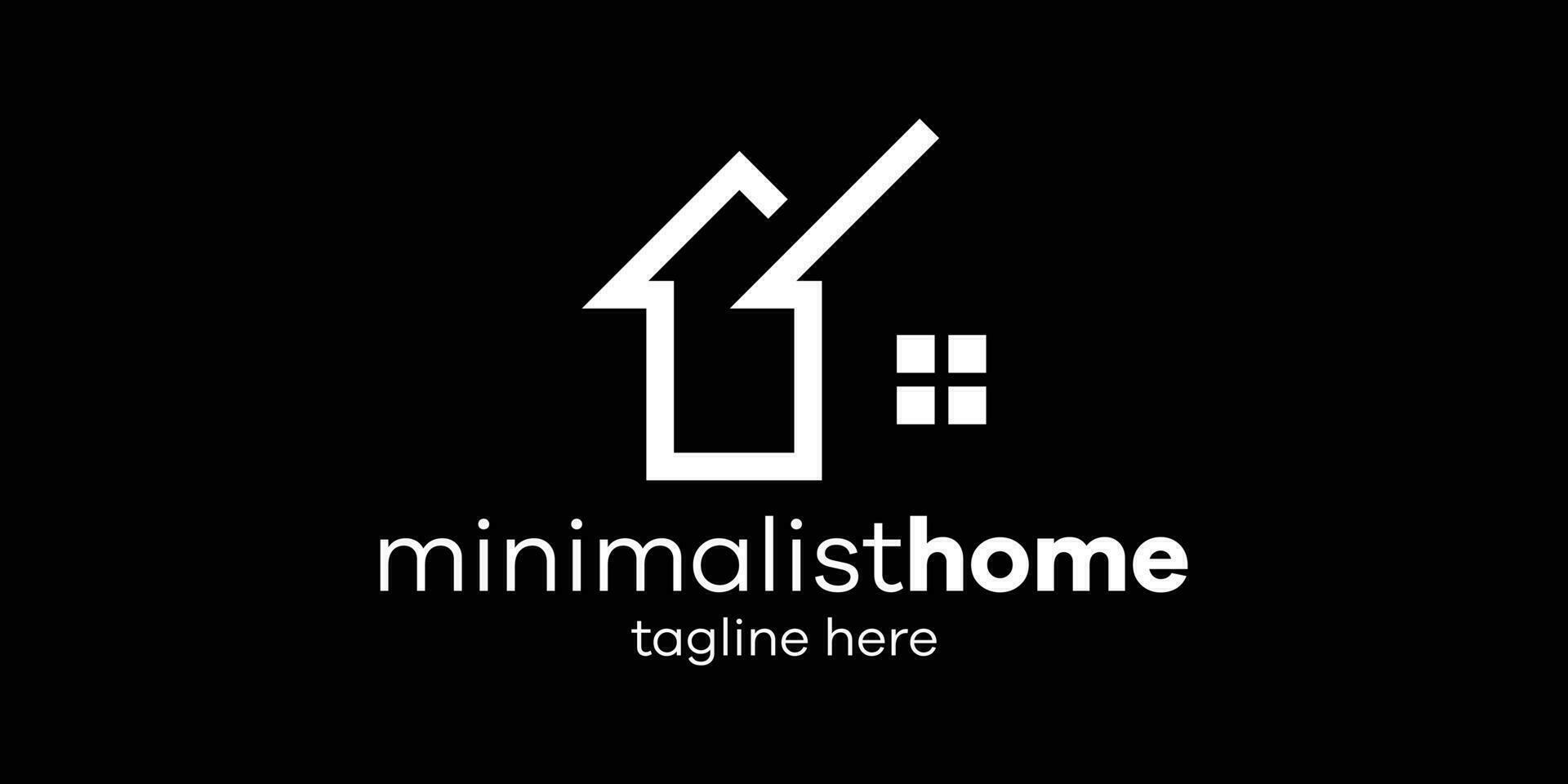 logo design minimalist real estate icon vector inspiration