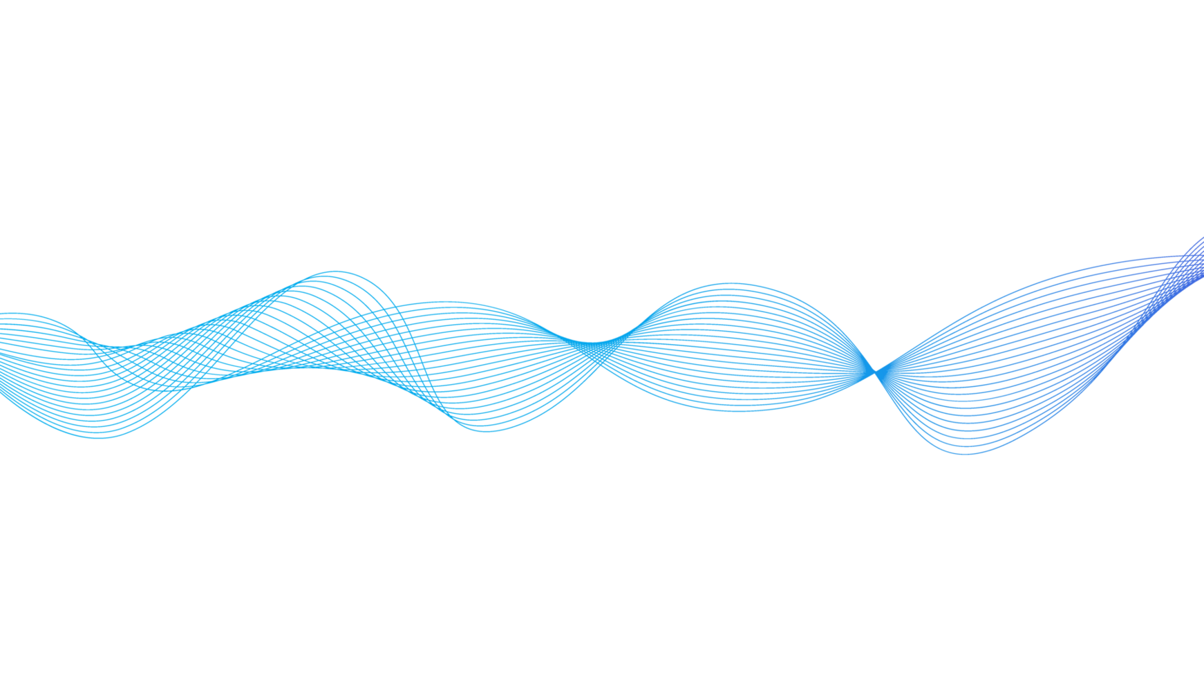 Abstract blue swirl line on transparent background png