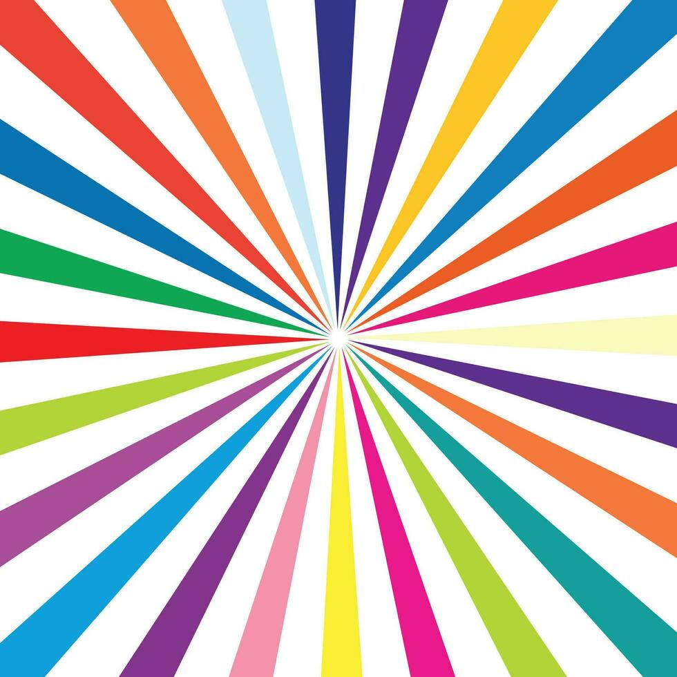 Vector retro sunburst abstract radial line background illustration for superhero design.