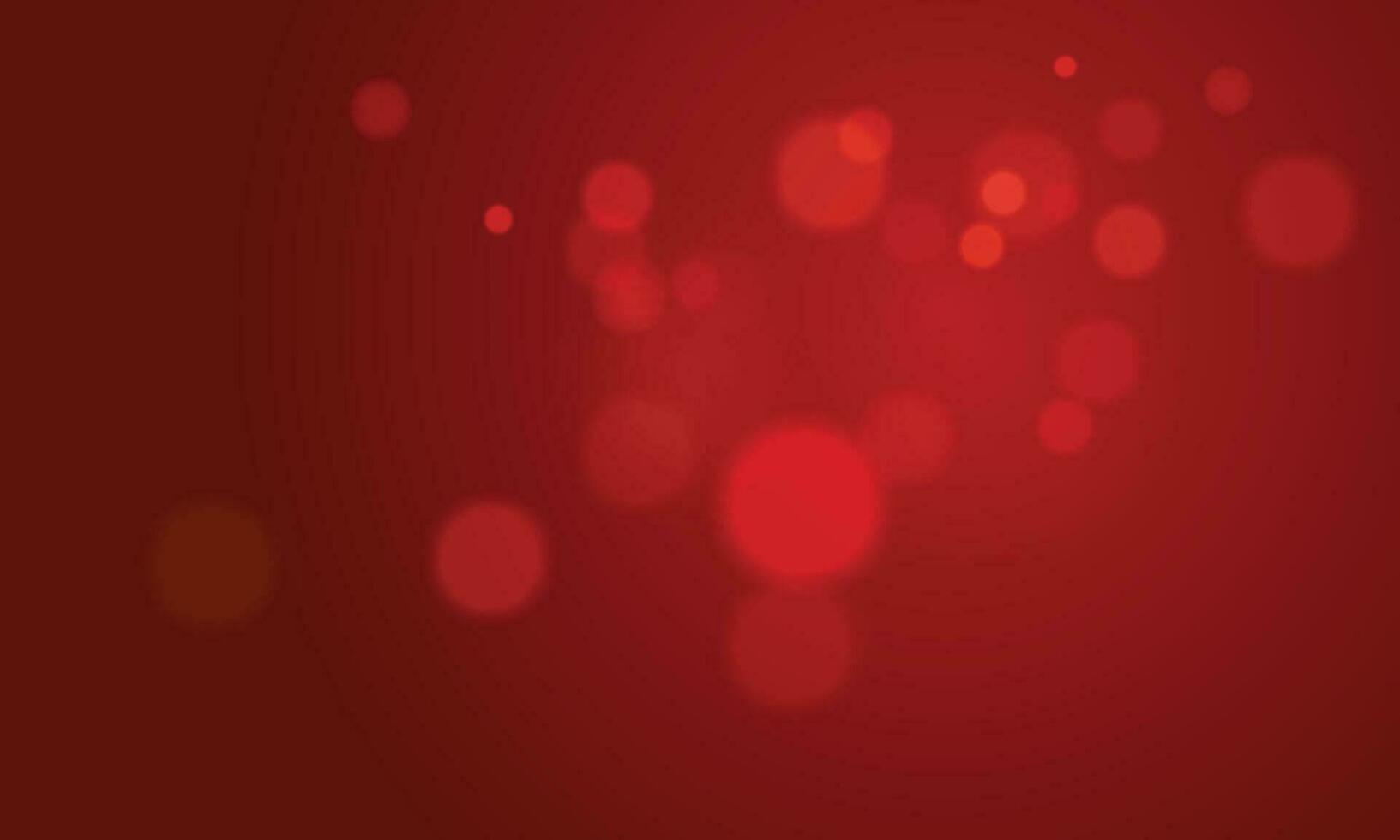 Vector bokeh abstract red background design