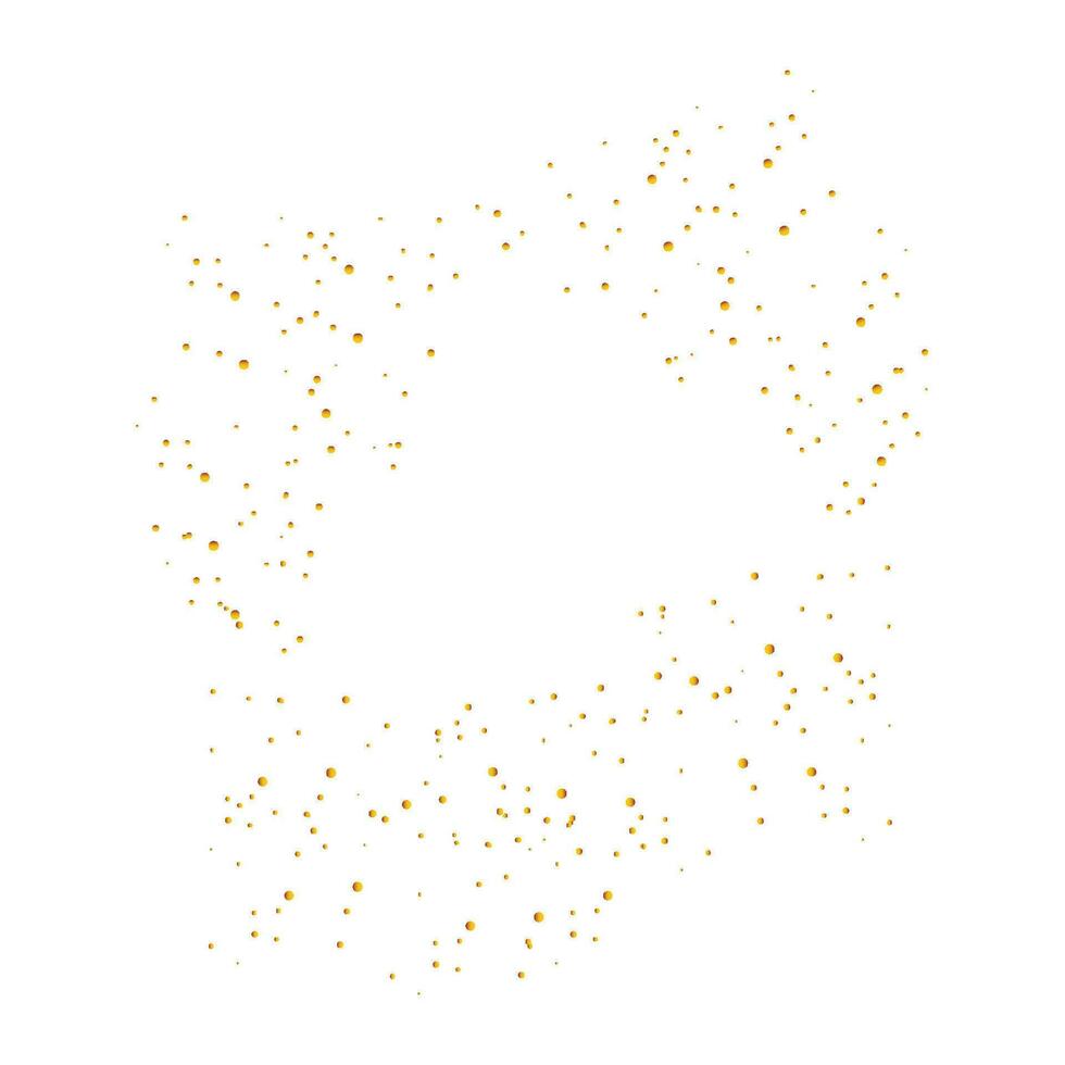 vector oro Brillantina textura aislado en blanco antecedentes. dorado puntos antecedentes