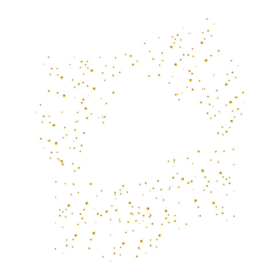 Vector gold glitter texture isolated on white background. golden dots background