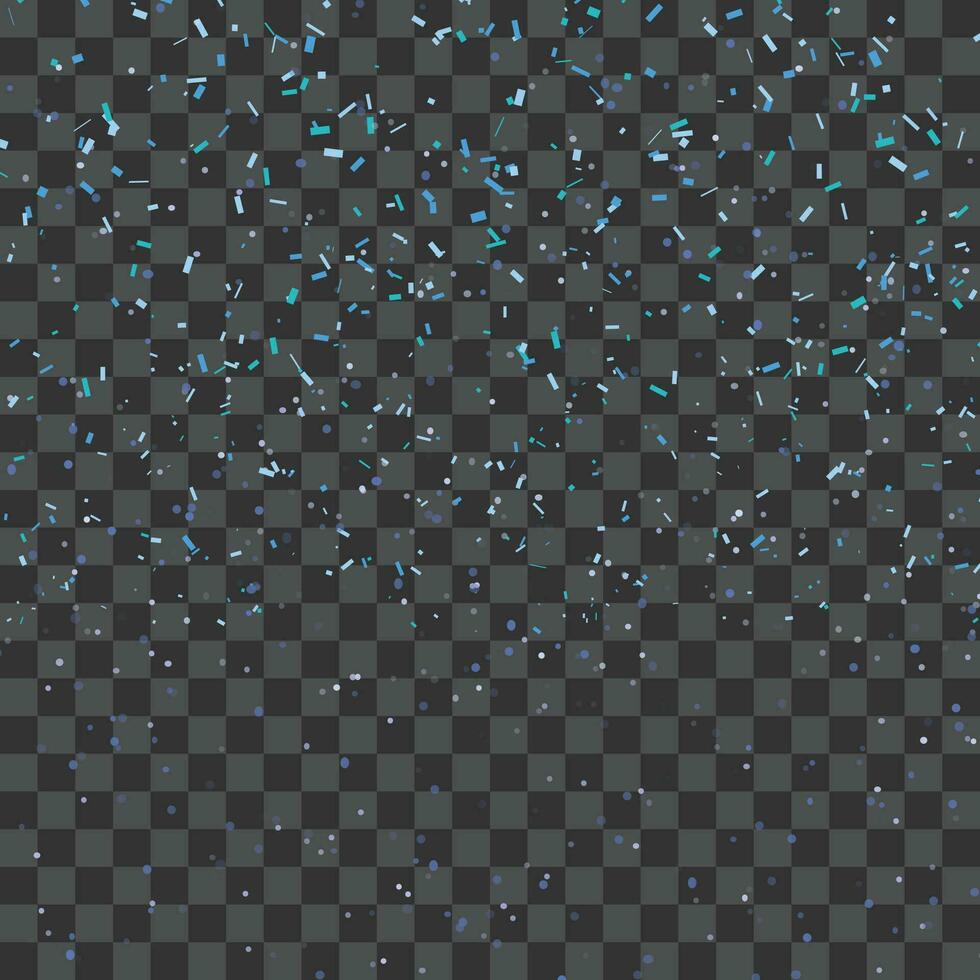 Vector blue metallic confetti background