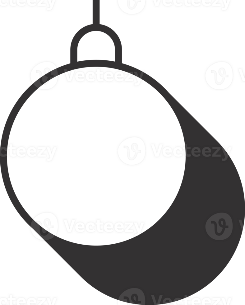 Navidad rojo pelota forrado Arte estilo png