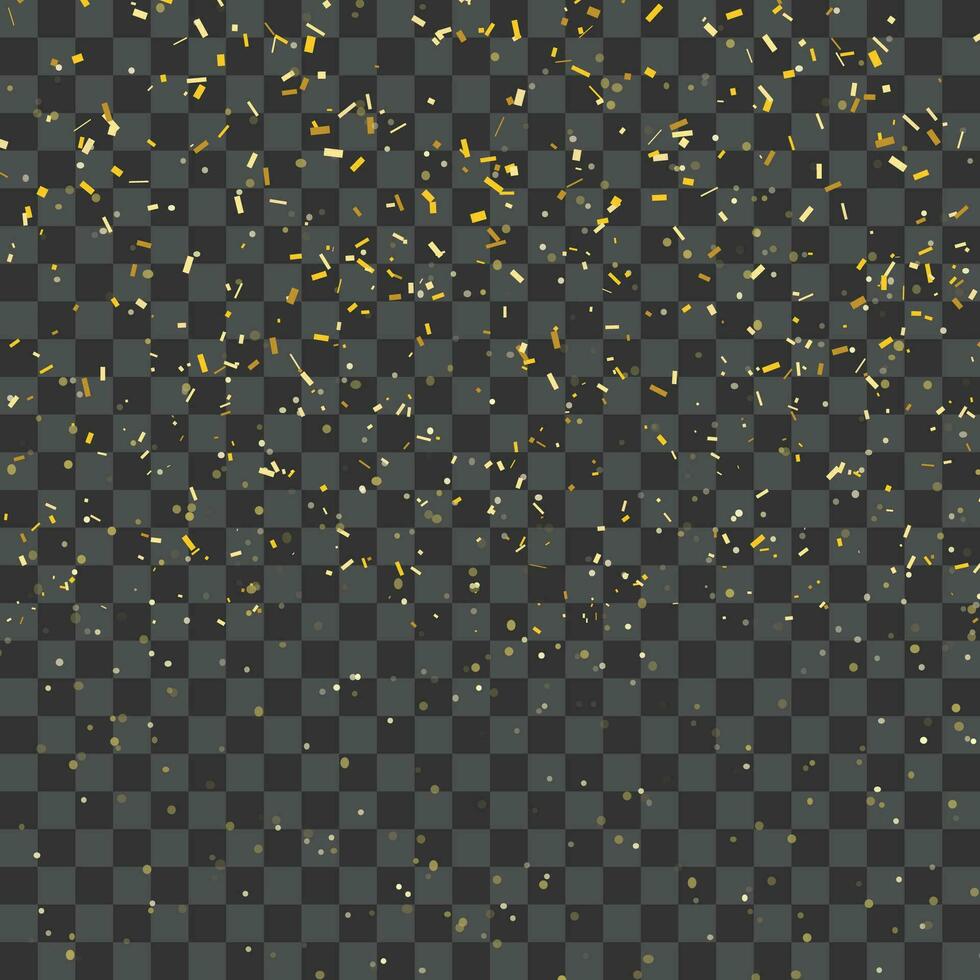 Vector gold metallic confetti background