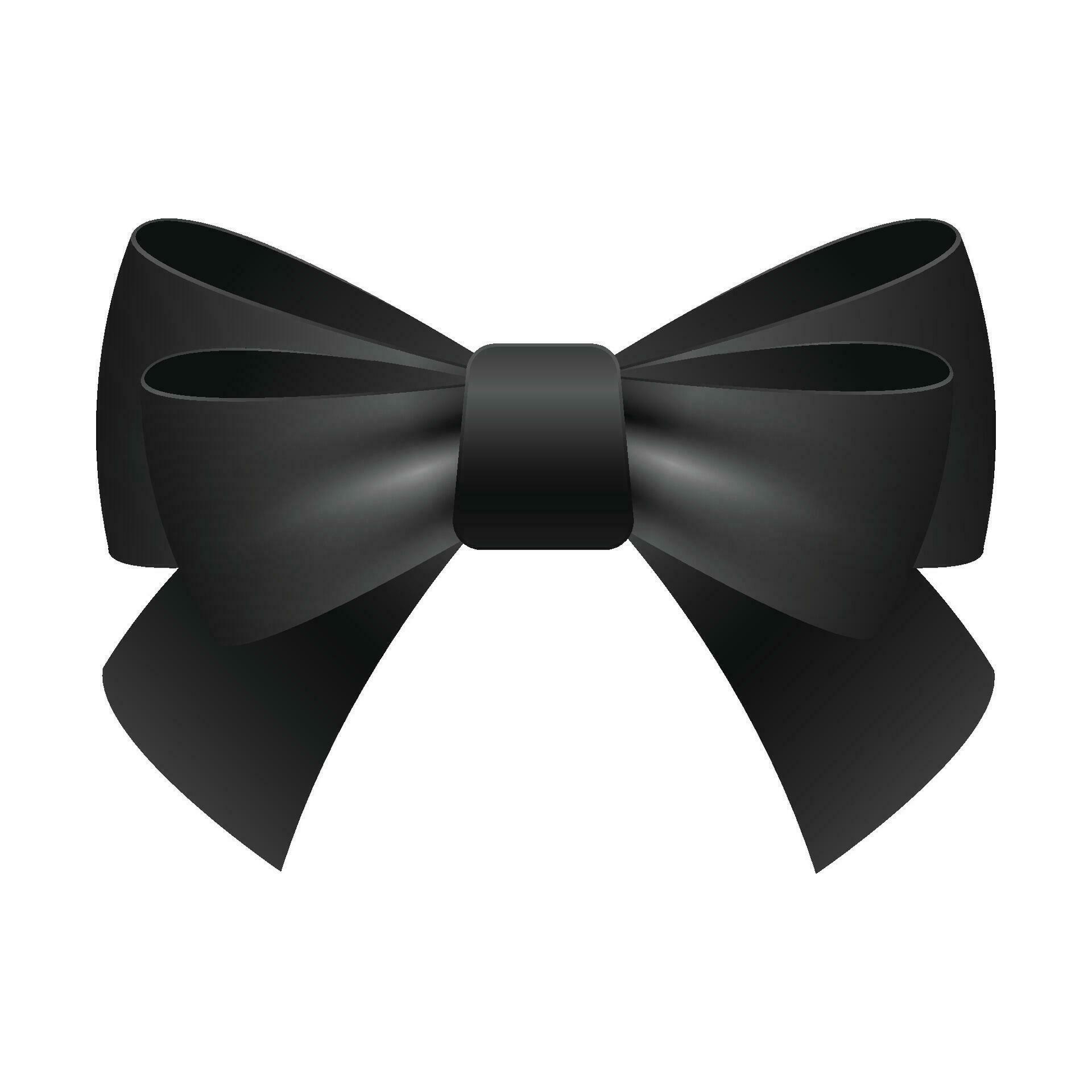 Vector decorative black bow on white background 35282522 Vector Art at