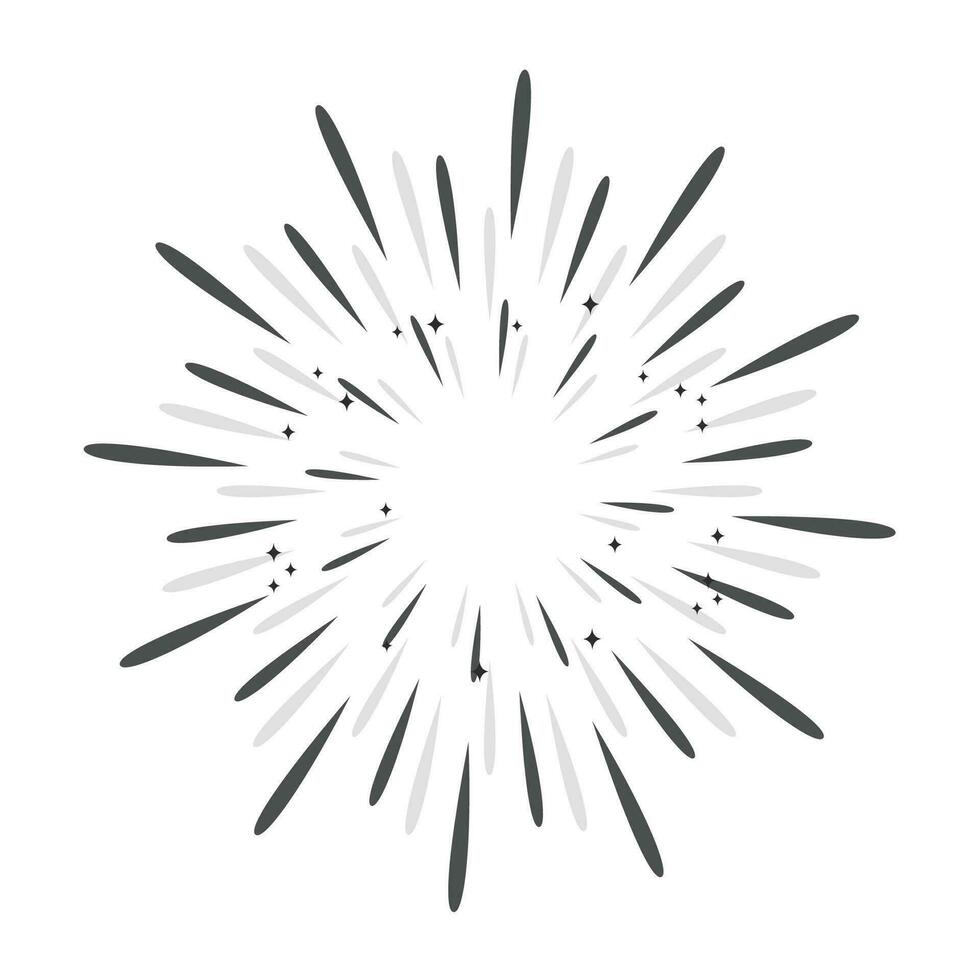 Vector firework vector icon illustration design template