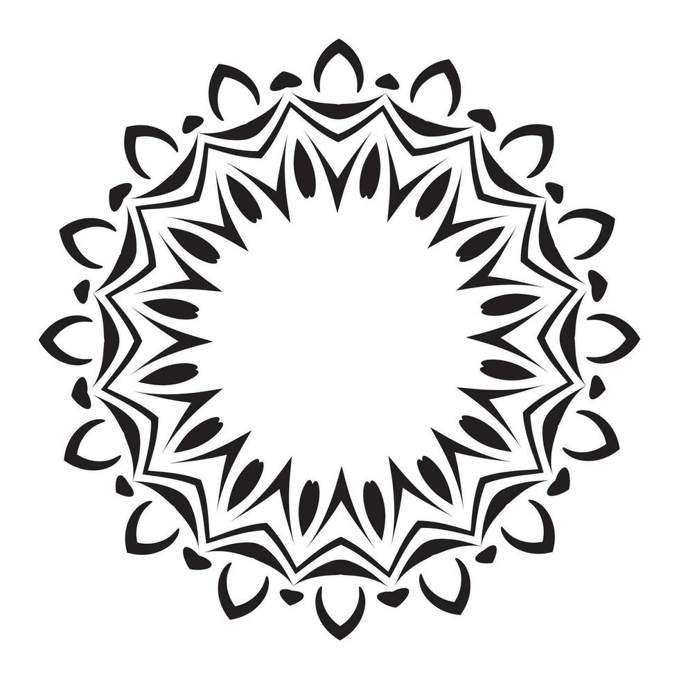 vector floral vector indio mandala étnico estilo islámico mandala