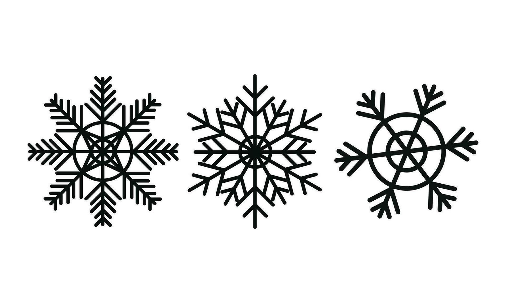 vector copo de nieve adornos Navidad decoraciones Navidad etiquetas Navidad árbol ornamento copos de nieve para láser