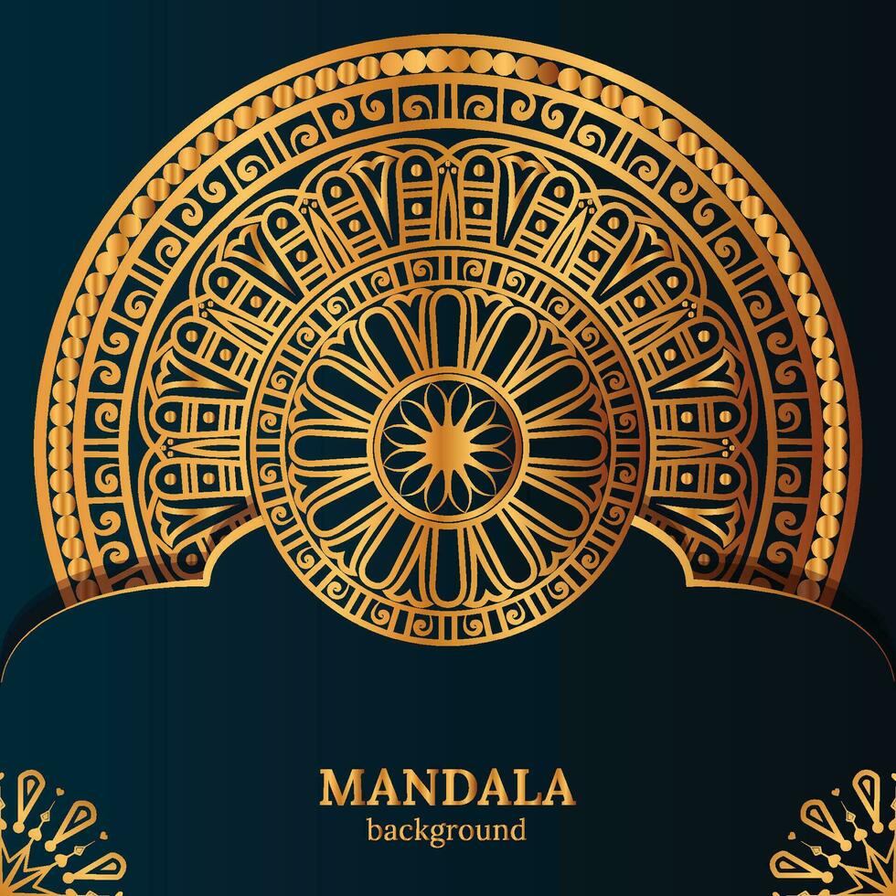 Luxury ornamental mandala design background template vector
